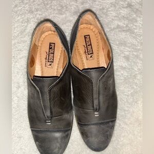 PIKOLINOS Black Leather Flats